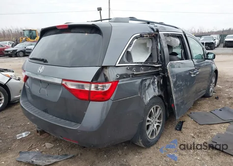 2011 Honda Odyssey Ex-L из США, поврежденный, VIN 5FNRL5H65BB001380